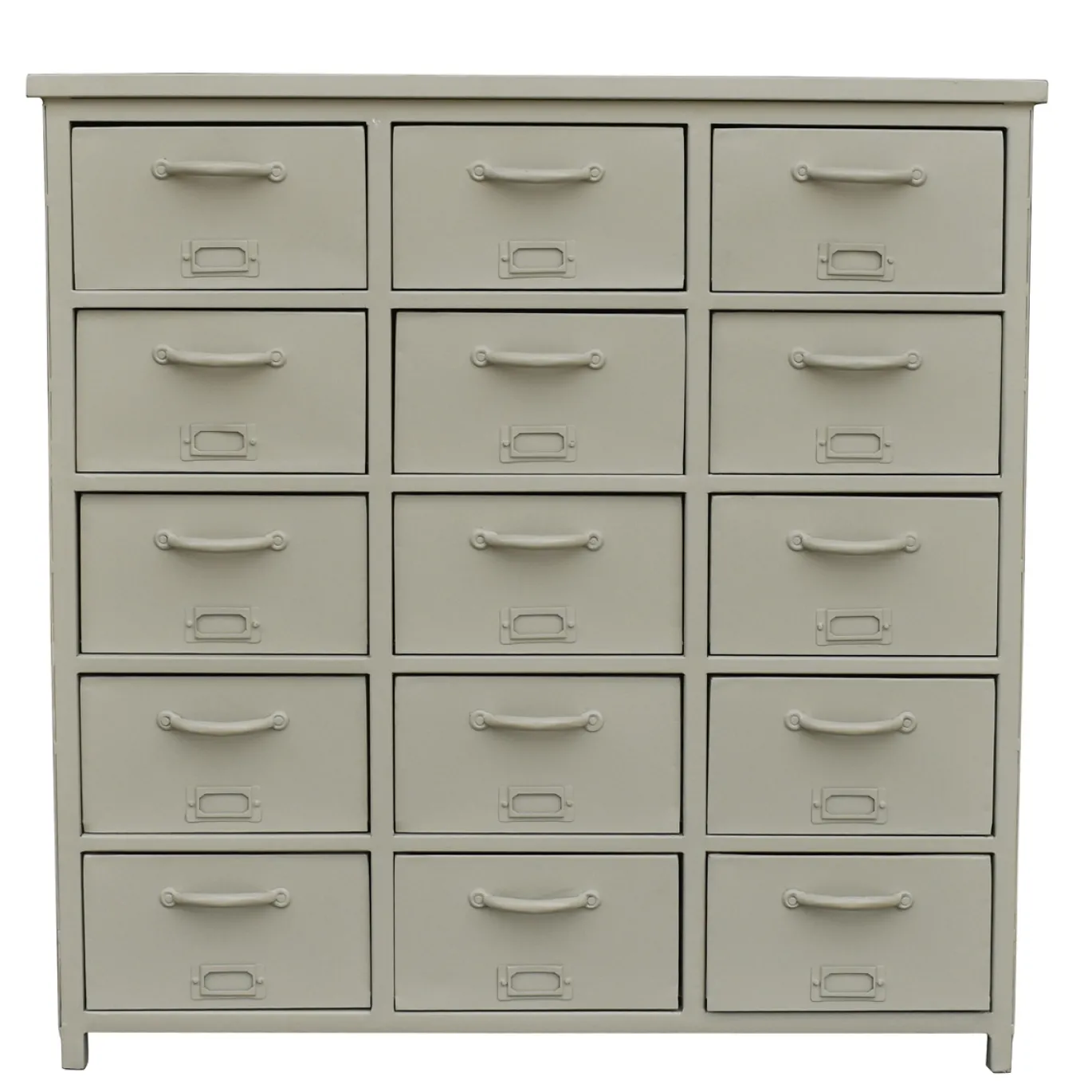 Ladekast Industrieel 15 Laden Beige - Giga Meubel