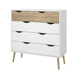 Ladekast Oslo Wit/Naturel - Giga Living