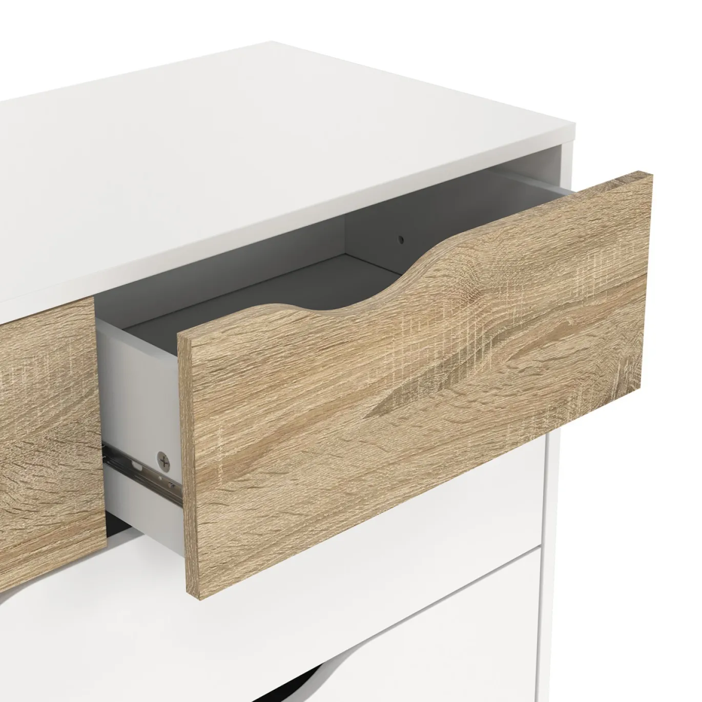 Ladekast Oslo Wit/Naturel - Giga Living