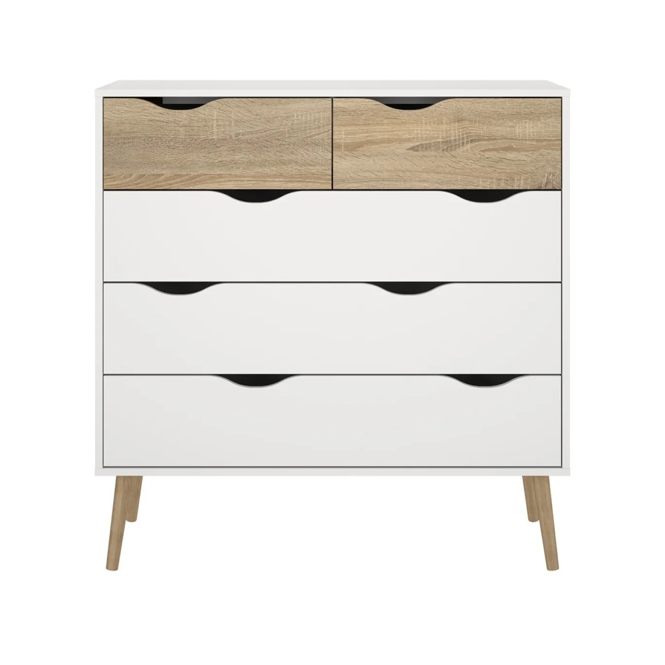 Ladekast Oslo Wit/Naturel - Giga Living