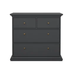 Ladekast Paris Matgrijs 4-lades - Giga Living