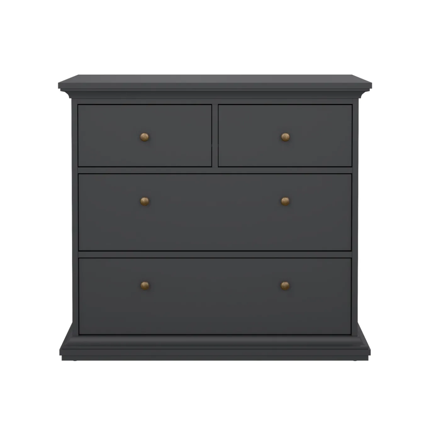 Ladekast Paris Matgrijs 4-lades - Giga Living