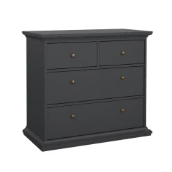 Ladekast Paris Matgrijs 4-lades - Giga Living