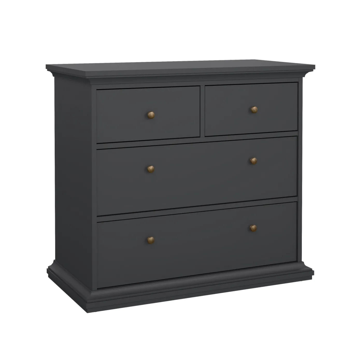 Ladekast Paris Matgrijs 4-lades - Giga Living