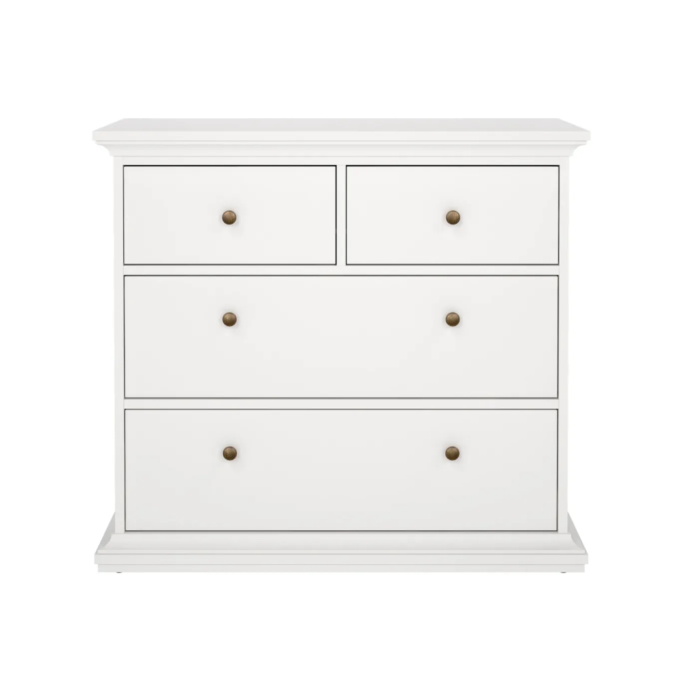 Ladekast Paris Wit 4-lades - Giga Living