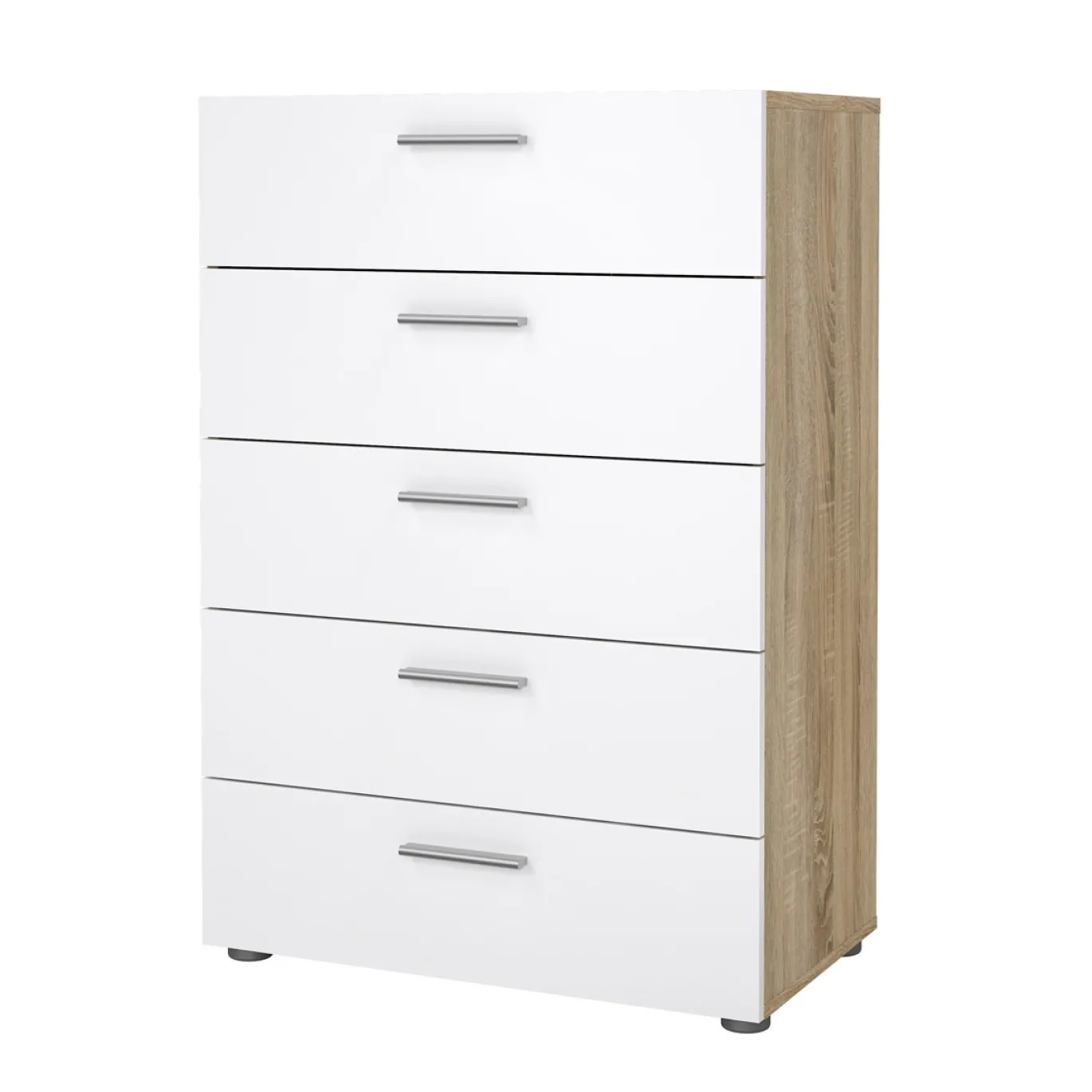 Ladekast Pepe Naturel/Wit Hoogglans - Giga Living