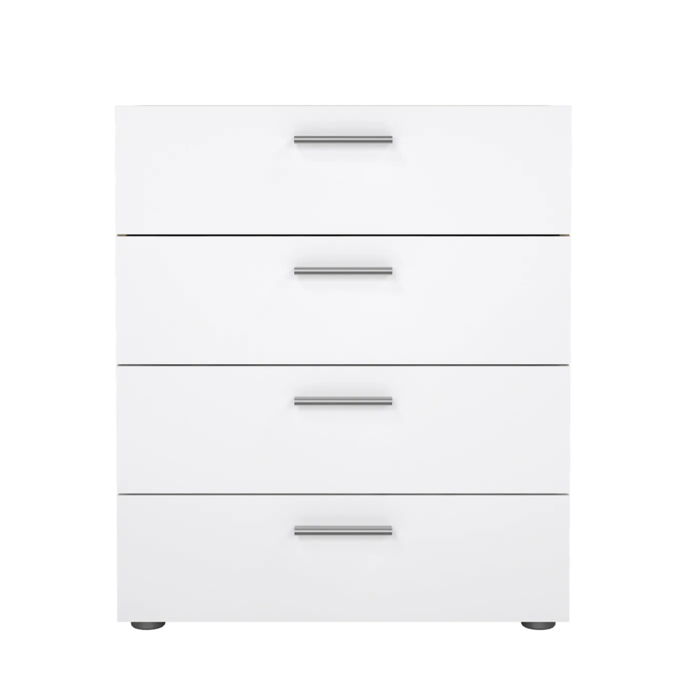 Ladekast Pepe Naturel/Wit Hoogglans 4-lades 70cm - Giga Living