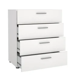 Ladekast Pepe Wit 4-lades 70cm - Giga Living