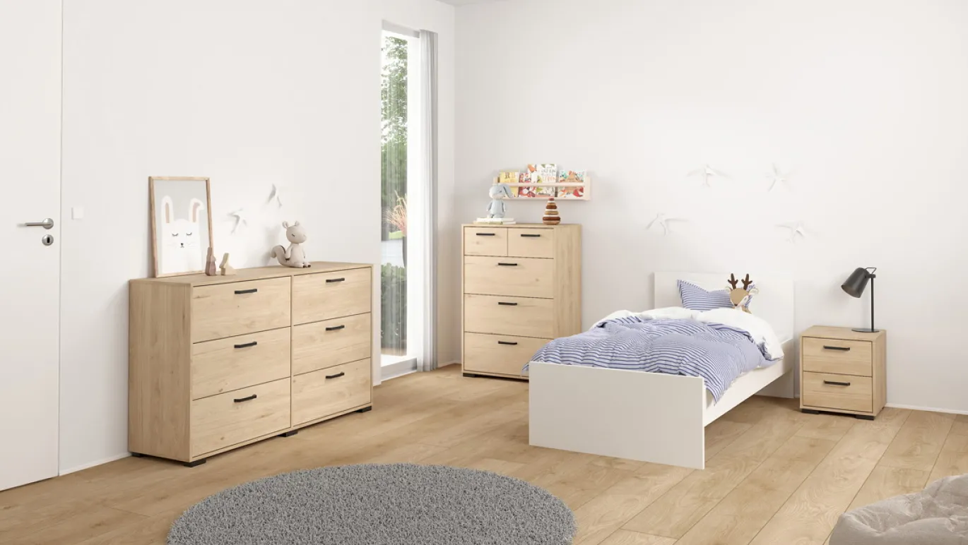 Ladekast Sofia Jackson Hickory 3-lades 102cm - Giga Living