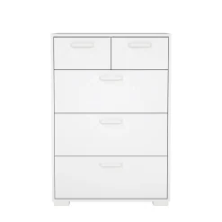 Ladekast Sofia Wit Hoogglans 3-lades 102cm - Giga Living