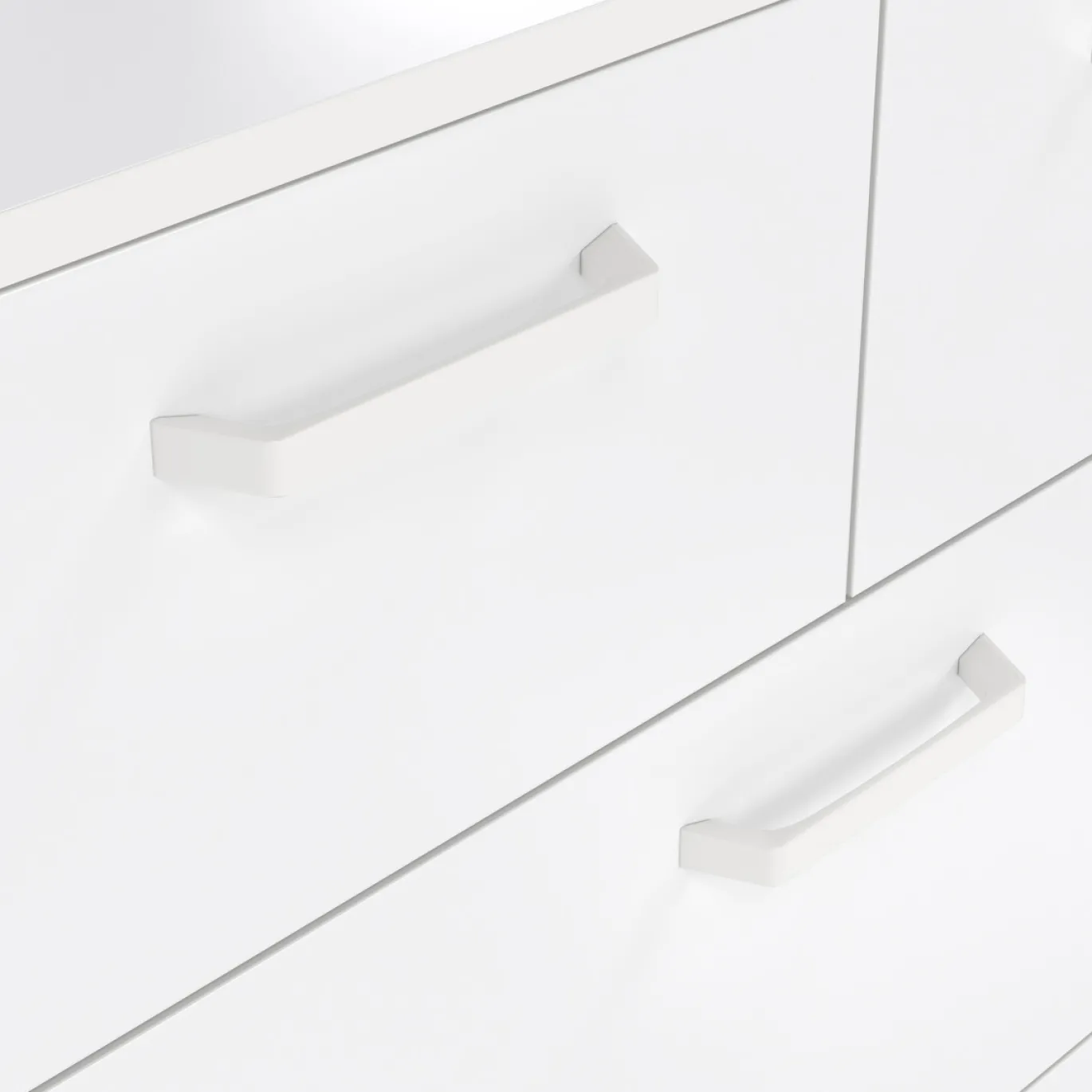 Ladekast Sofia Wit Hoogglans 3-lades 102cm - Giga Living