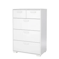Ladekast Sofia Wit Hoogglans 3-lades 102cm - Giga Living
