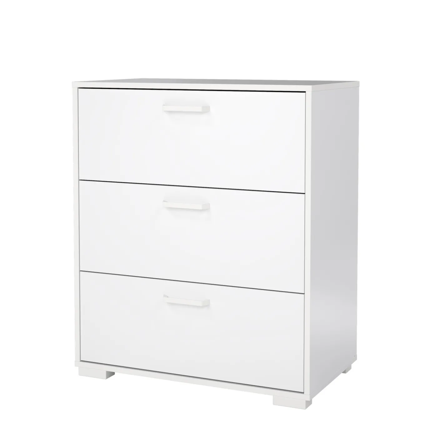 Ladekast Sofia Wit Hoogglans 3-lades 82cm - Giga Living