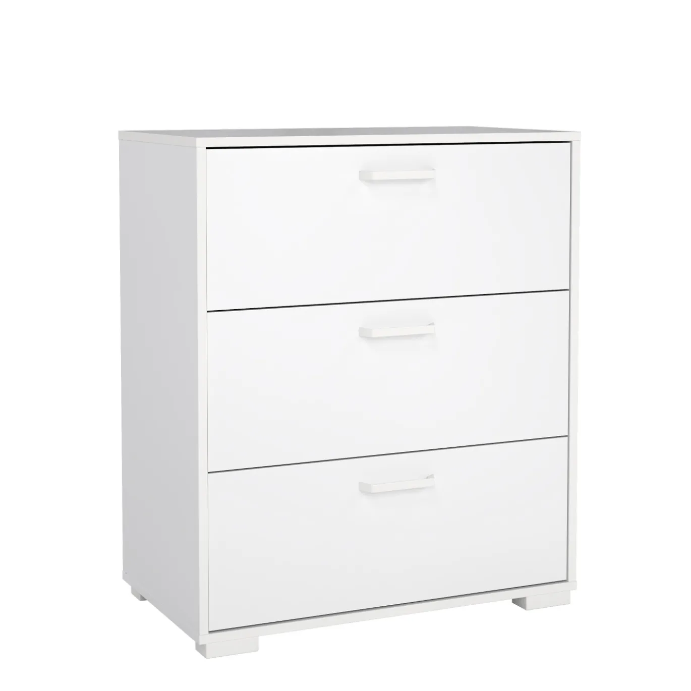Ladekast Sofia Wit Hoogglans 3-lades 82cm - Giga Living