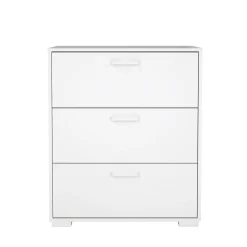 Ladekast Sofia Wit Hoogglans 3-lades 82cm - Giga Living