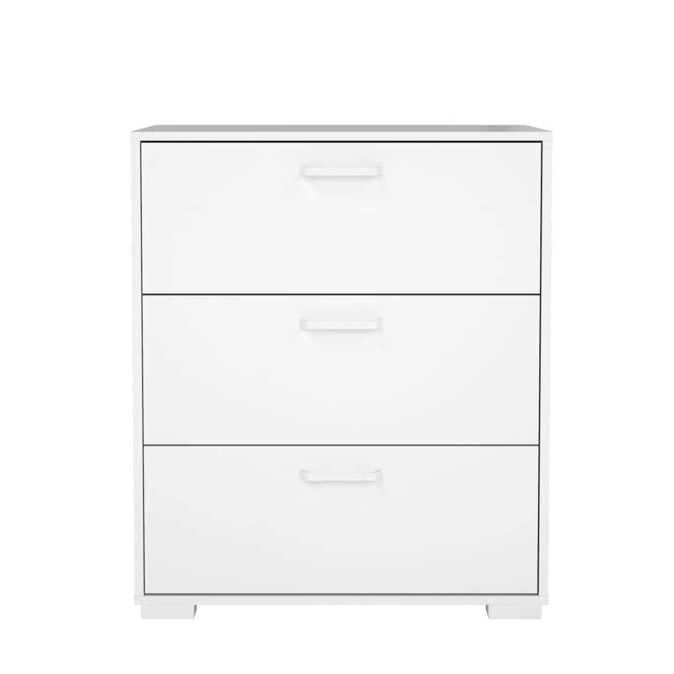 Ladekast Sofia Wit Hoogglans 3-lades 82cm - Giga Living