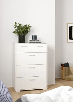 Ladekast Sofia Wit 3-lades 102cm - Giga Living