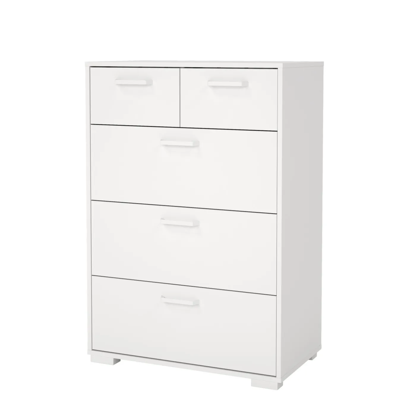Ladekast Sofia Wit 3-lades 102cm - Giga Living