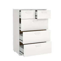 Ladekast Sofia Wit 3-lades 102cm - Giga Living