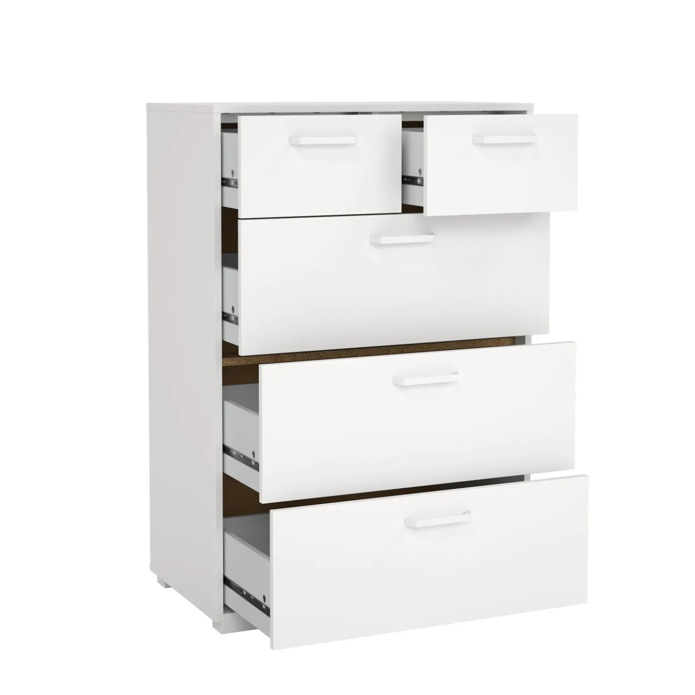 Ladekast Sofia Wit 3-lades 102cm - Giga Living