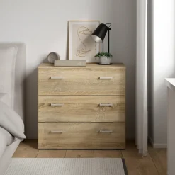 Ladekast Space Naturel 3-lades - Giga Living