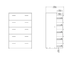 Ladekast Space Wit - Giga Living