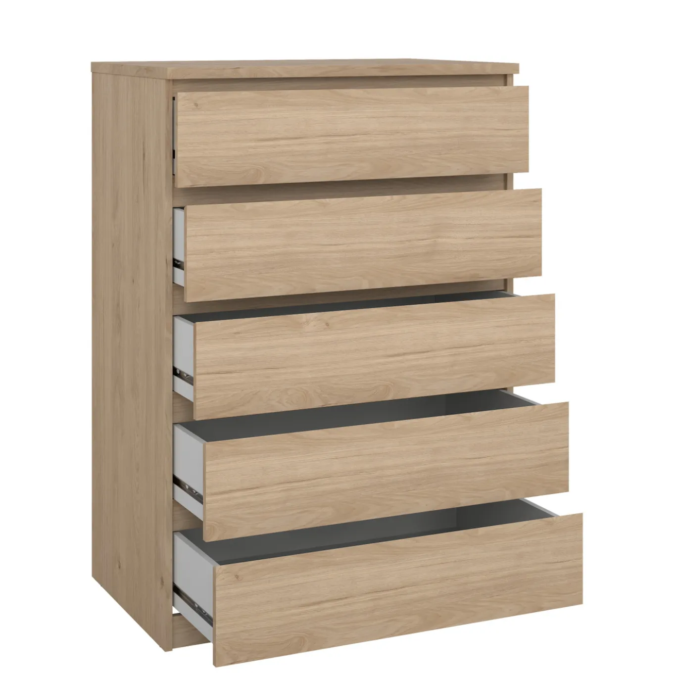 Ladekast Ylva 5 lades Hickory - Giga Living