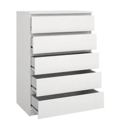 Ladekast Ylva 5 lades Wit - Giga Living