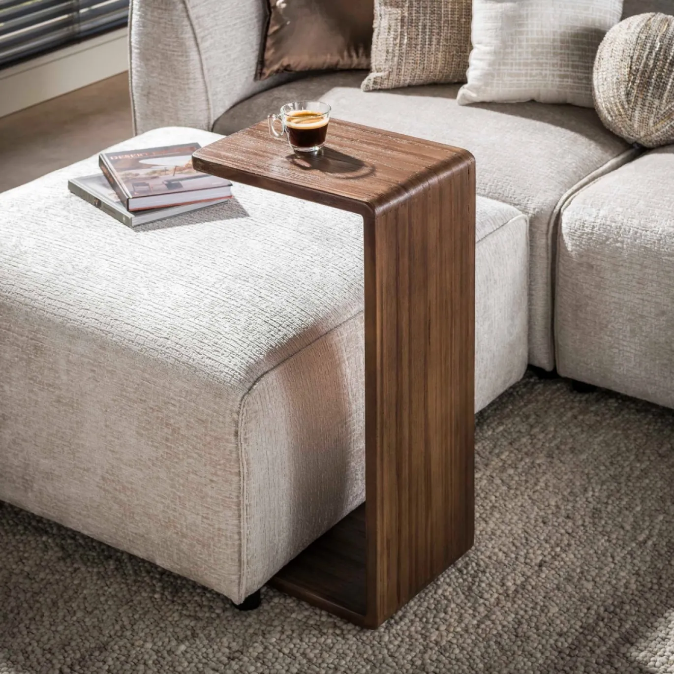 Laptoptafel Maya Massief Teak Walnoot - Giga Meubel