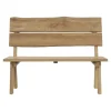 Lesli Living Bank Teak Boomstam 130cm
