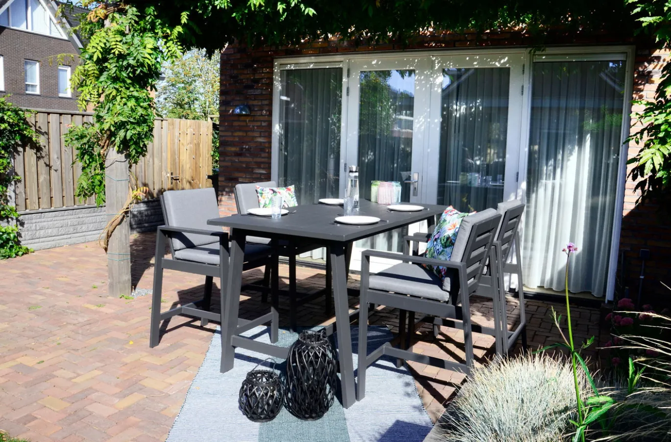 Lesli Living Bartafel Malibu Charcoal 180x94cm