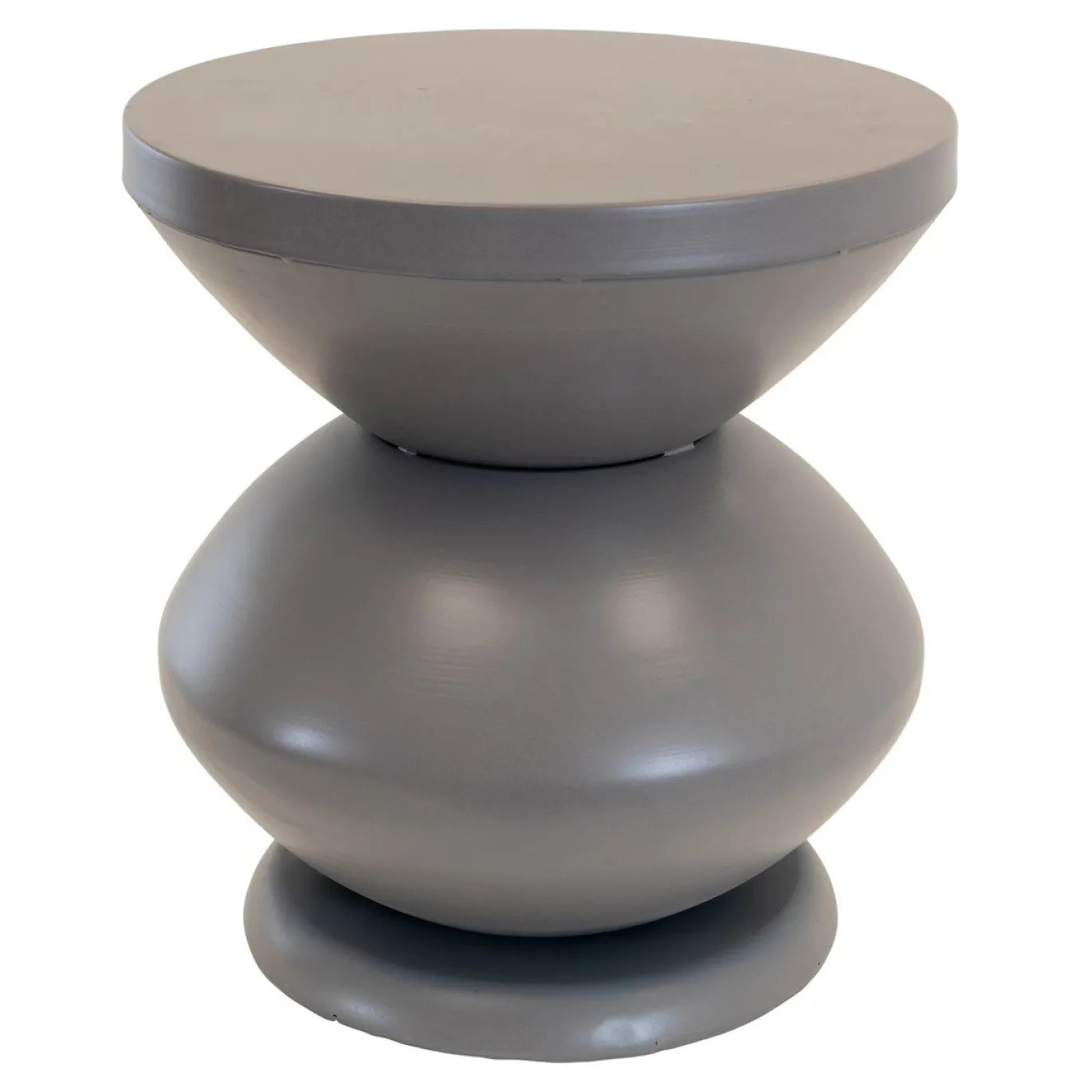 Lesli Living Bijzettafel Louis Staal Grijs Ø35cm