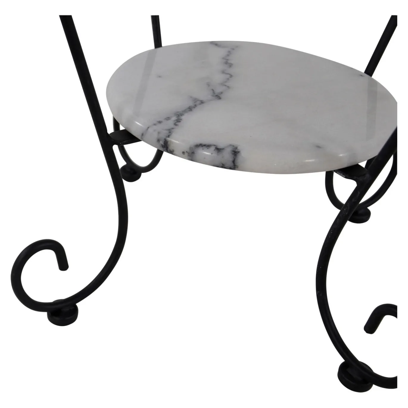 Lesli Living Bijzettafel Marmer Wit Ø25/Ø41cm