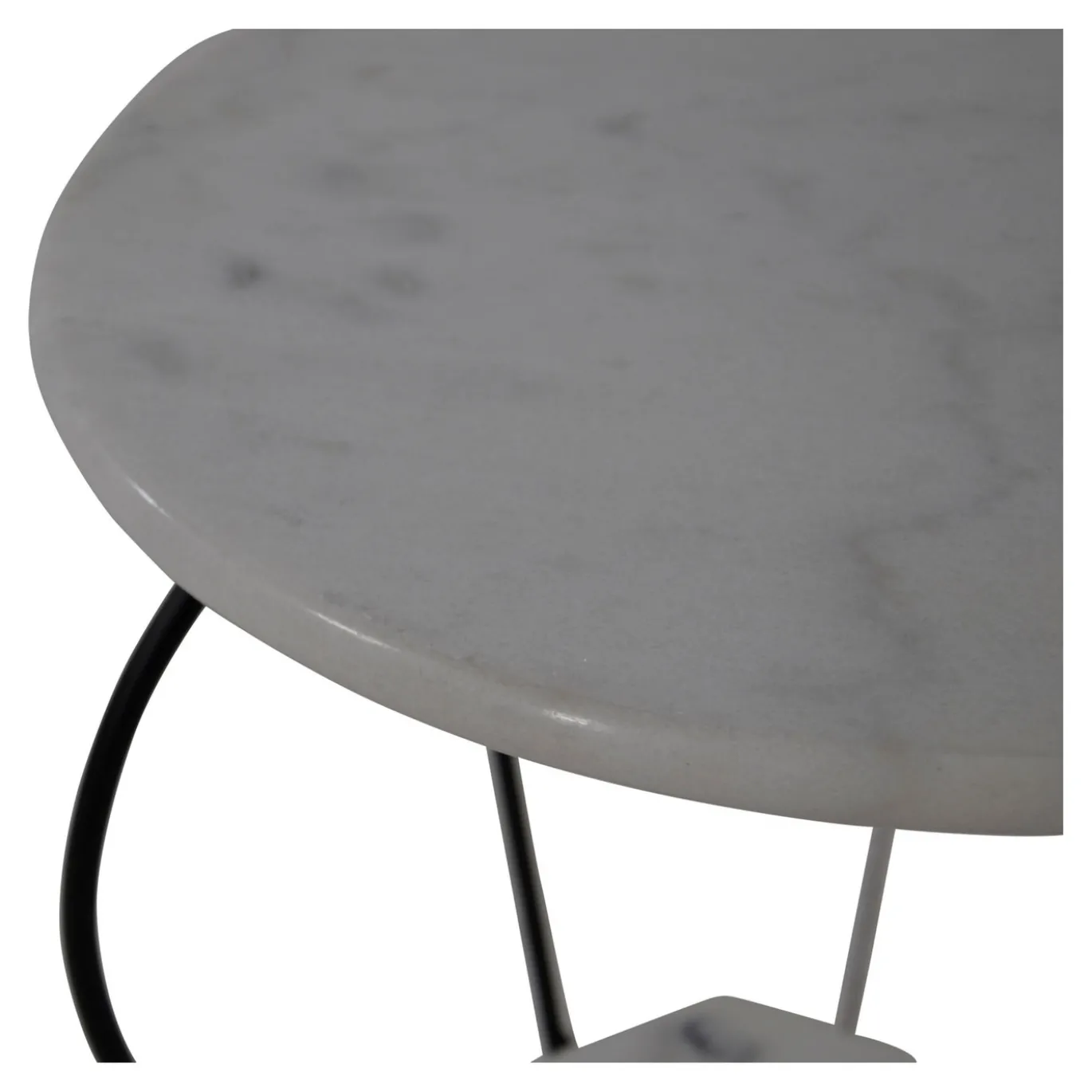 Lesli Living Bijzettafel Marmer Wit Ø25/Ø41cm