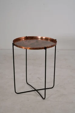 Lesli Living Bijzettafel Oud Koper Ø60x75cm