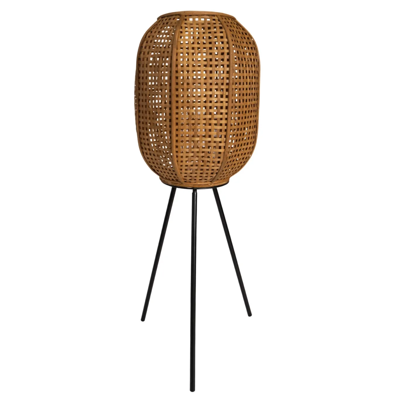 Lesli Living Lantaarn Op Voet Macy Naturel Ø32x88cm