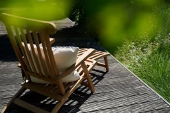 Lesli Living Ligstoel Teak Verstelbaar