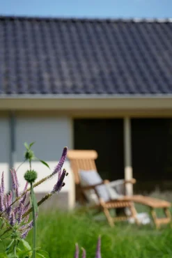 Lesli Living Ligstoel Teak Verstelbaar