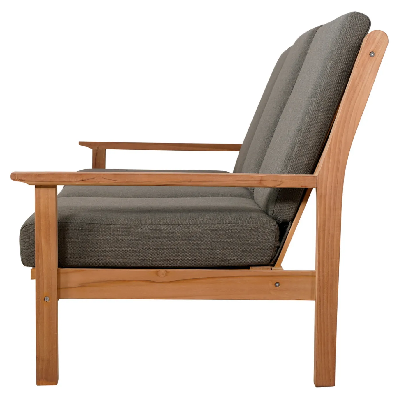 Lesli Living Loungebank Teak 124cm, Incl. Kussen