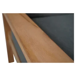 Lesli Living Loungebank Teak 124cm, Incl. Kussen