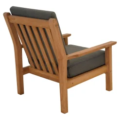 Lesli Living Loungestoel Teak, Incl. Kussen