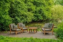 Lesli Living Lounge Table Teak Ø80x40cm