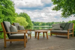 Lesli Living Lounge Table Teak Ø80x40cm
