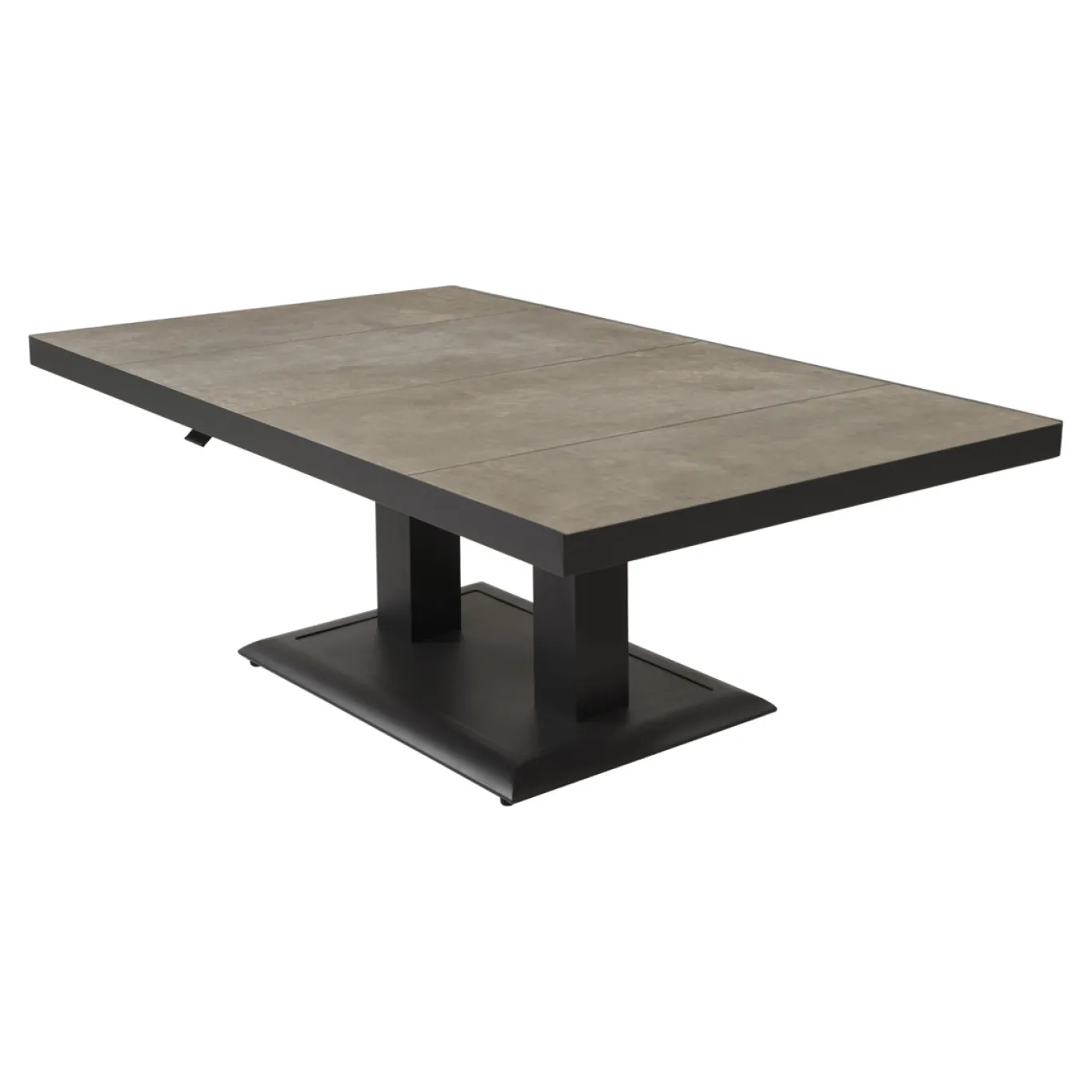 Lesli Living Loungetafel Murcia Verstelbaar Stone/Zwart 140cm