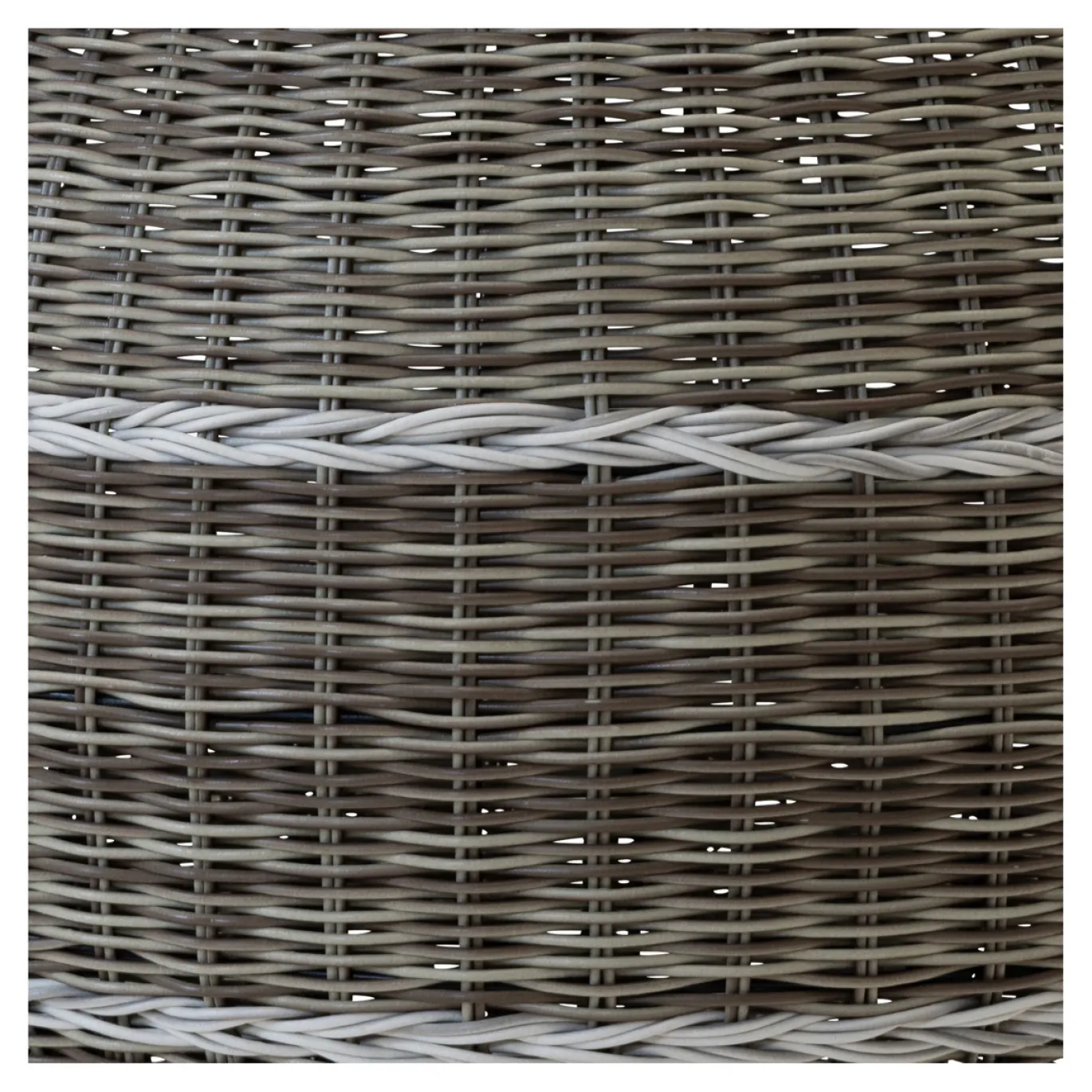 Lesli Living Poef Laos Wicker Beige Ø46x40cm