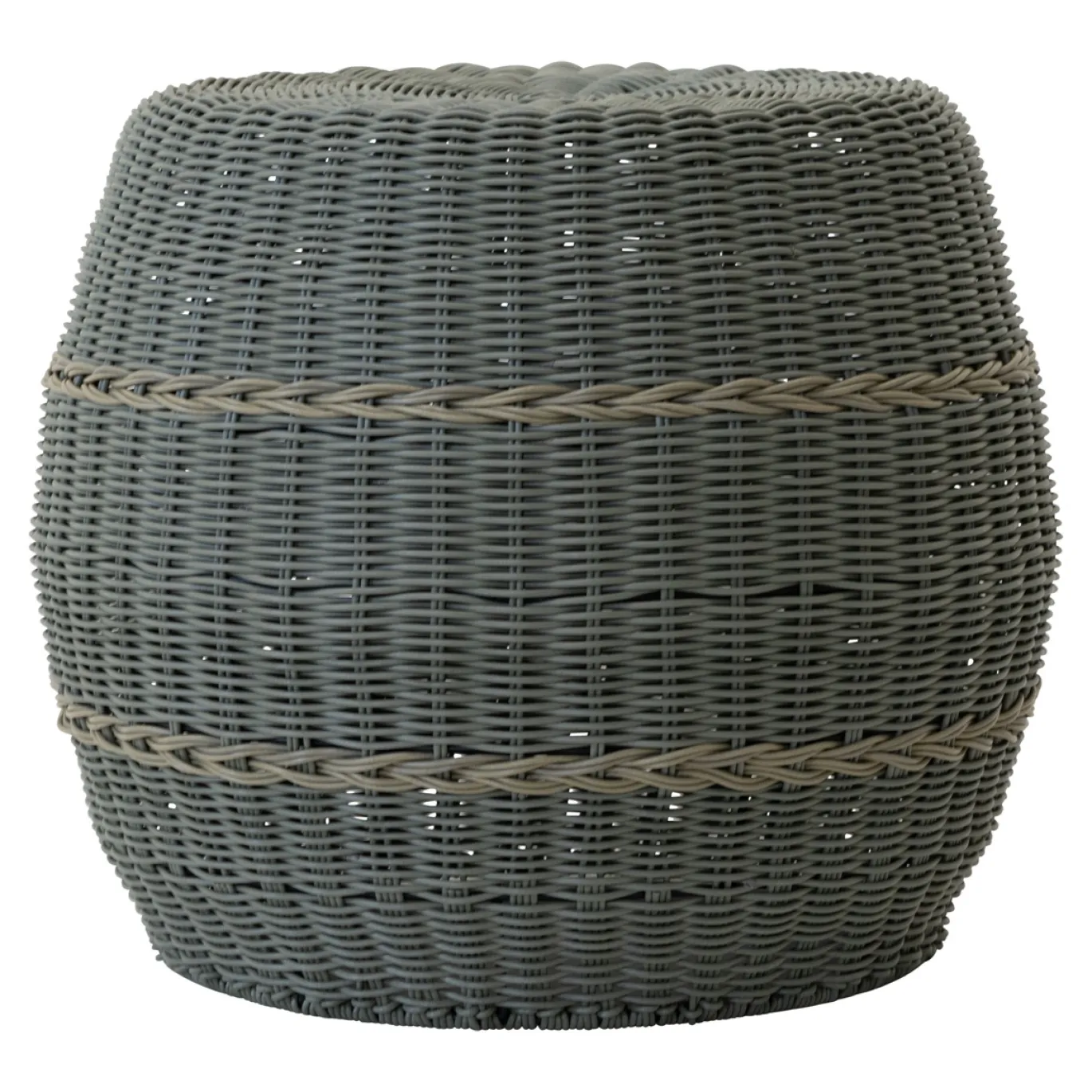 Lesli Living Poef Laos Wicker Groen Ø46x40cm