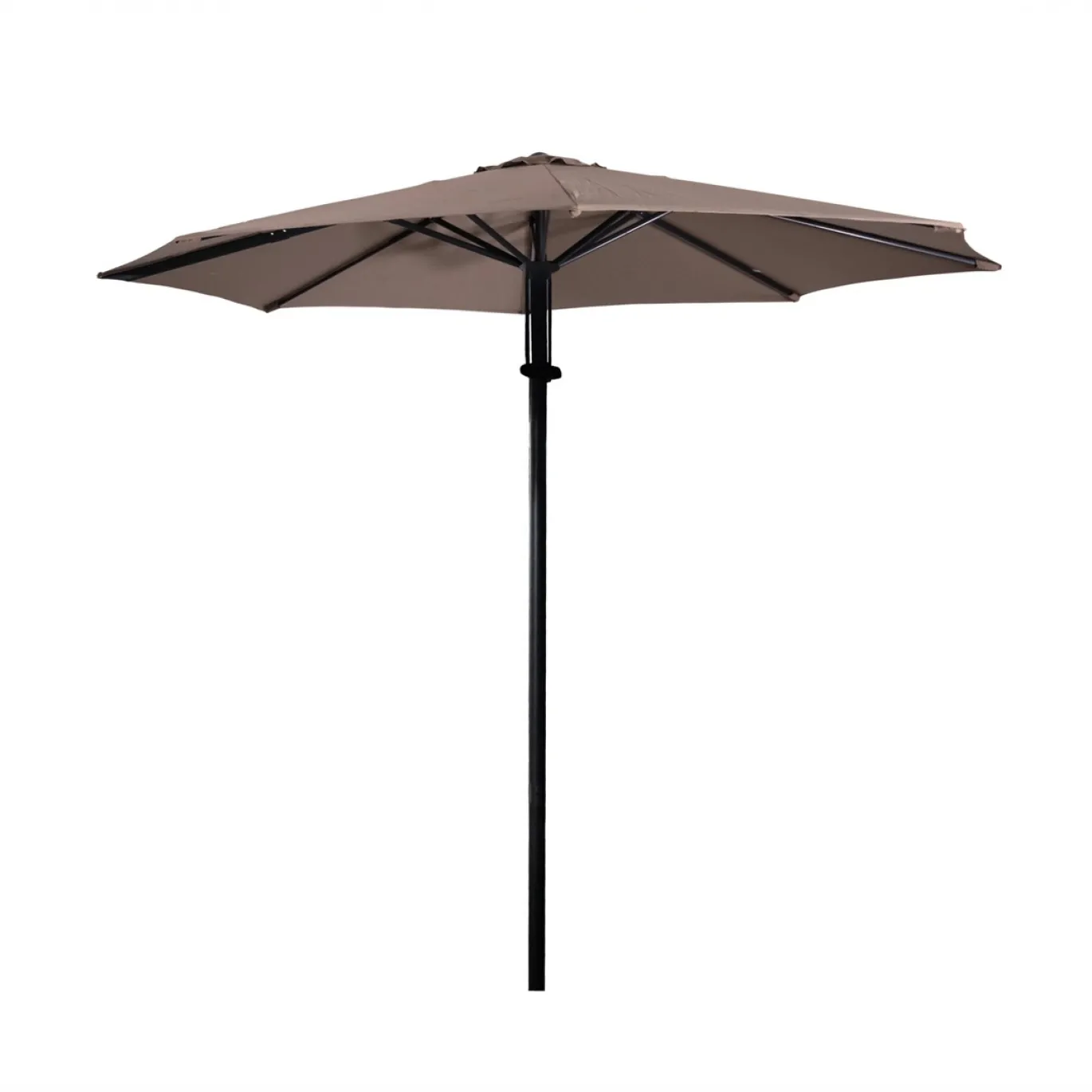 Lesli Living Push-up Parasol Libra Taupe Ø300cm
