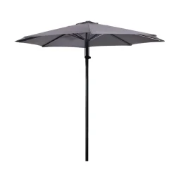 Lesli Living Push-up Parasol Libra Grijs Ø300cm