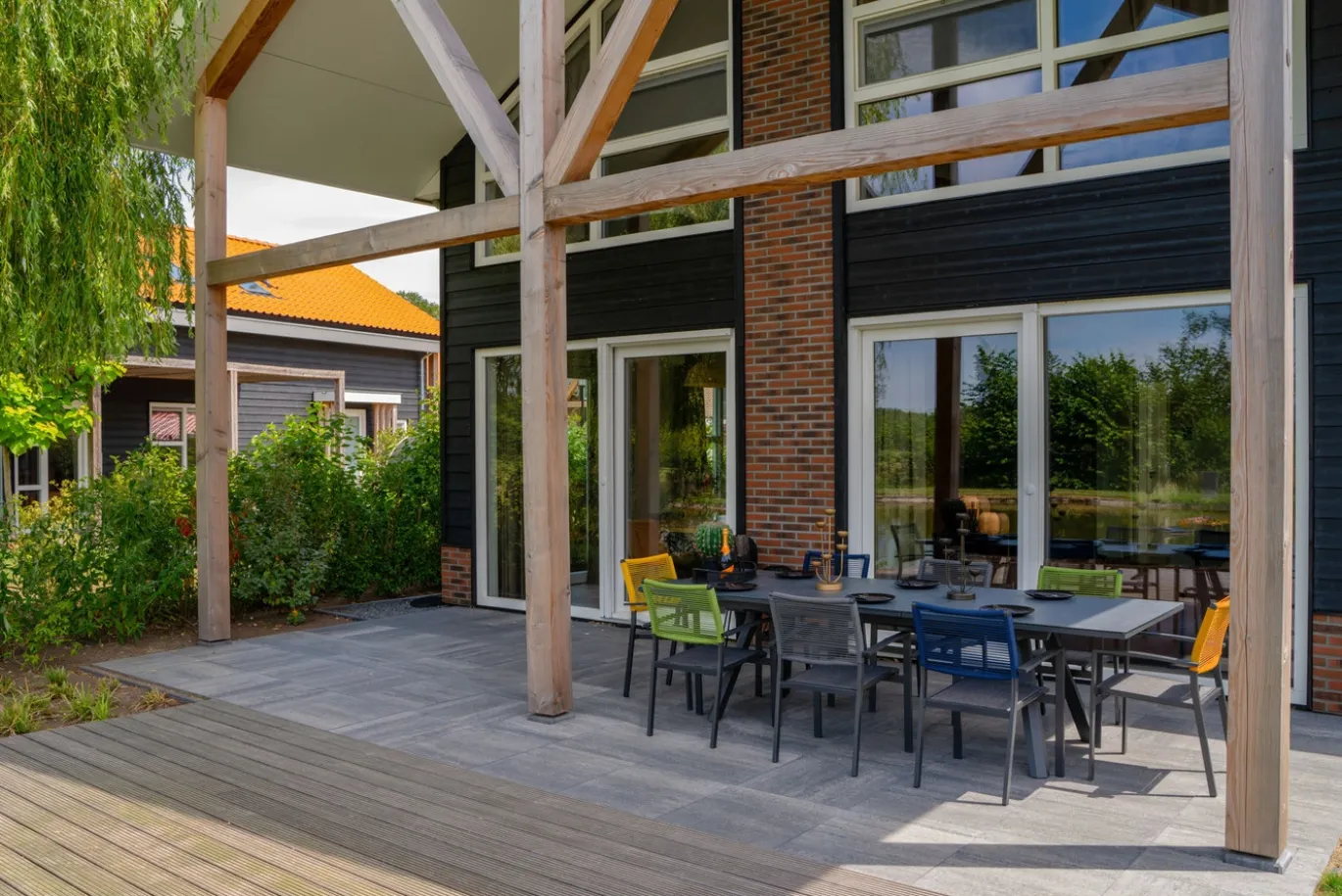 Lesli Living Stapelbare Tuinstoel Vito Rope Geel
