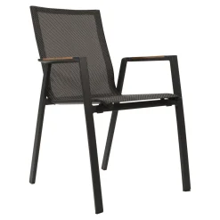 Lesli Living Stapelstoel Tarragona Teak Negro